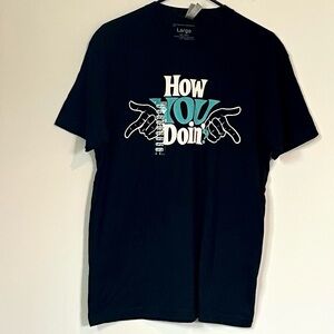 NEW Unisex Friends Joey ‘How You Doin' Black Tee - Size: Large